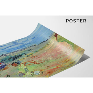 Paysage au champ de blé aux bœufs - Raoul Dufy | Reproduction Tableau Décoration murale affiche copie