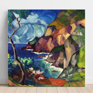 Paysage de Capri - Konrad Mägi | Reproduction Tableau Décoration murale affiche copie