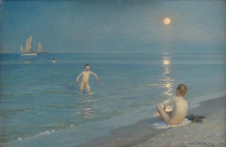 Peder Severin Kryer - Boys Bathing at Skagen Summer Evening.webp