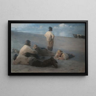 Peder Severin Kryer - Summer Evening on the Beach at Skagen.webp