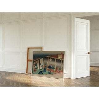 Poème de l'empereur Sanjo - Katsushika Hokusai | Reproduction Tableau Décoration murale affiche copie