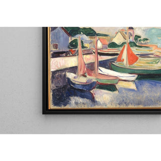 Port de Taarbæk - Edvard Munch | Reproduction Tableau Décoration murale affiche copie