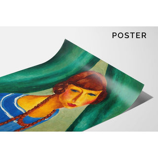 Portrait de Marguerite Gros, sœur de Mme Renée Kisling - Moïse Kisling | Reproduction Tableau Décoration murale affiche copie