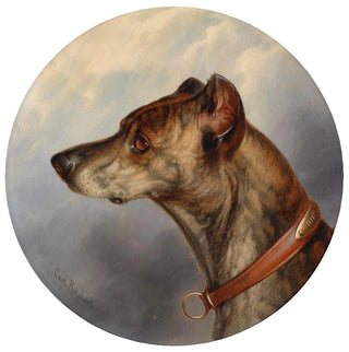 Portrait de chien rond - Carl Reichert