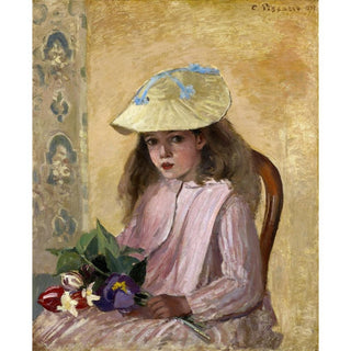Portrait de la fille de l'artiste - Camille Pissarro | Reproduction Tableau Décoration murale affiche copie