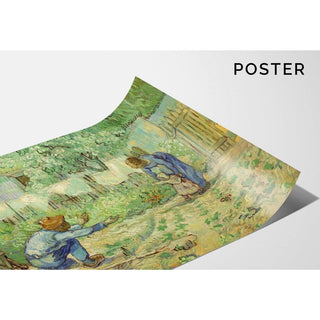 Premiers pas, d'après Millet - Vincent Van Gogh | Reproduction Tableau Décoration murale affiche copie