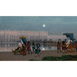 Promenade de la Cour dans les Jardins de Versailles - Jean-Léon Gérôme | Reproduction Tableau Décoration murale affiche copie