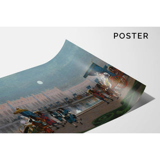 Promenade de la Cour dans les Jardins de Versailles - Jean-Léon Gérôme | Reproduction Tableau Décoration murale affiche copie