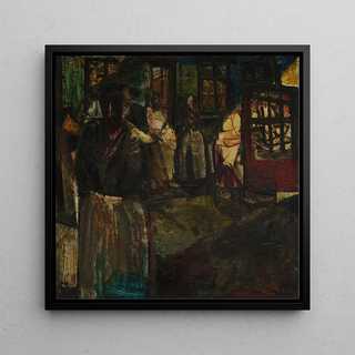 Quartier des pêcheurs le soir - Constant Permeke