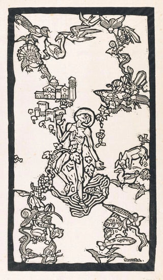 Reijer Stolk - Sint Franciscus van Assisi staand in het water omringd door dieren.webp