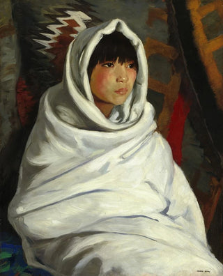 Robert Henri - Indian Girl in White Blanket.webp