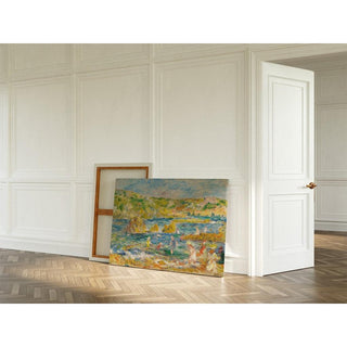 Rochers de Guernesey avec personnages Plage à Guernesey - Pierre-Auguste Renoir | Reproduction Tableau Décoration murale affiche copie