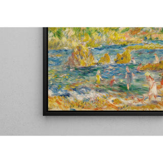 Rochers de Guernesey avec personnages Plage à Guernesey - Pierre-Auguste Renoir | Reproduction Tableau Décoration murale affiche copie