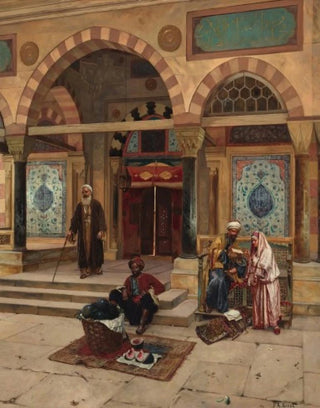 Rudolf Ernst - Outside The Mosque.webp