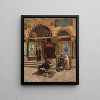 Rudolf Ernst - Outside The Mosque.webp