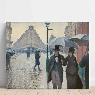 Rue de Paris, temps de pluie - Gustave Caillebotte | Reproduction Tableau Décoration murale affiche copie