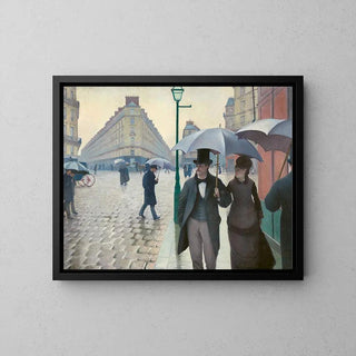 Rue de Paris, temps de pluie - Gustave Caillebotte | Reproduction Tableau Décoration murale affiche copie