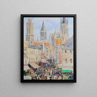 Rue de l’Épicerie, Rouen - Camille Pissarro | Reproduction Tableau Décoration murale copie