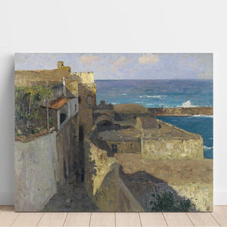 Ruelle étroite à Forio - Alfred Zoff | Reproduction Tableau Décoration murale affiche copie