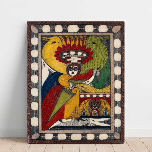 Reproduktion av målningen av Saint Adolf Roosali - Adolf Wölfli