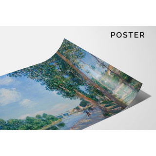 Saint-Mammès, June Sunshine - Alfred Sisley | Reproduction Tableau Décoration murale affiche copie