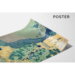 Sanctuaire Kannon aux chutes de Kiyo, Sakanoshita, Tōkaidō - Katsushika Hokusai | Reproduction Tableau Décoration murale affiche copie