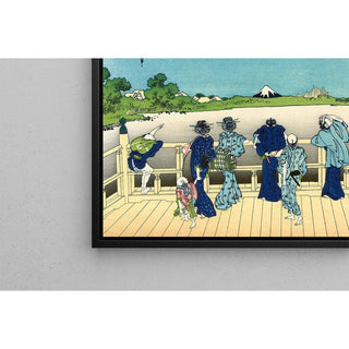 Sazai Hall au Temple des Cinq Cents Arhat - Katsushika Hokusai | Reproduction Tableau Décoration murale affiche copie