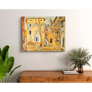 Scène de rue dans une ville provinciale - Boris Grigoriev | Reproduction Tableau Décoration murale affiche copie