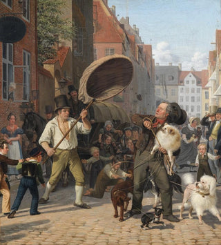 Wilhelm Marstrand - Street Scene in the Dogdays.webp