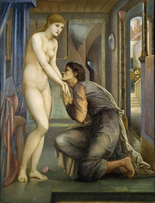 Sir Edward Coley BurneJones - Pygmalion And The Image The Soul Attains.webp