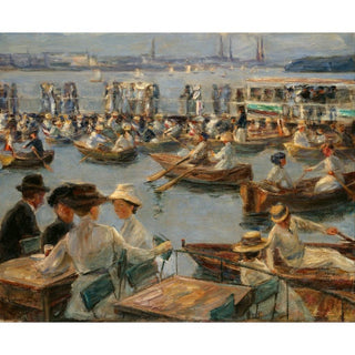 Sur l'Alster à Hambourg - Max Liebermann | Reproduction Tableau Décoration murale affiche copie
