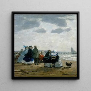 Sur la plage de Dieppe - Eugène Boudin