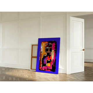 Tableau Street Art – Love Boom | Poster Coloré Style Basquiat Pop Art | Affiche Urbaine Moderne pour Déco Dynamique