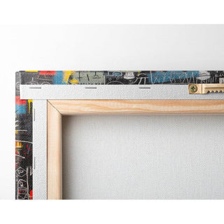 Tableau Street Art – Masque Jaune | Poster Tête Stylisée Couleurs Vives | Affiche Pop Art Inspirée de l’Art Urbain et Graffiti