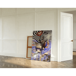 Tableau Street Art – Sérénité Psychédélique | Poster Pop Art Surréaliste avec Champignons et Spirales | Affiche Colorée Inspirée du Rêve