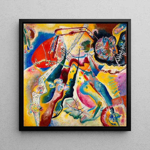 Reproduktion av målningen med Röd Fläck - Wassily Kandinsky