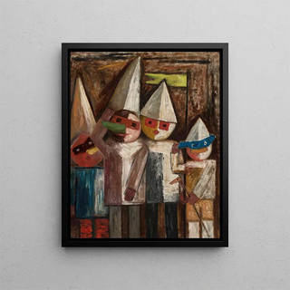 Tadeusz Makowski - Carnival of children with a flag.webp