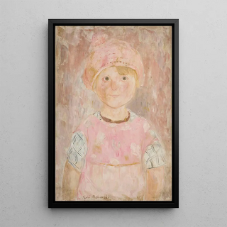 Tadeusz Makowski - Dziewczynka w rowej sukience i czapce.webp