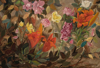 Tadeusz Makowski - Flowers in a garden.webp