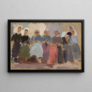 Tadeusz Makowski - Knitting women sketch.webp