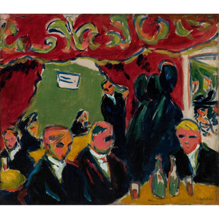 Taverne - Ernst Ludwig Kirchner | Reproduction Tableau Décoration murale affiche copie