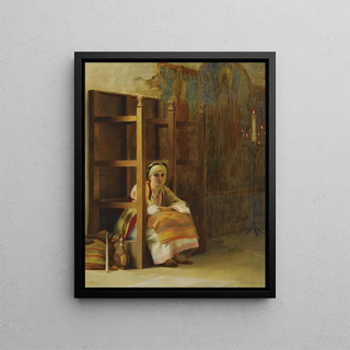 Theodoros Ralli - Young Girl In A Greek Church.webp