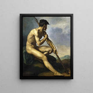 Thodore Gricault - Nude Warrior with a Spear.webp