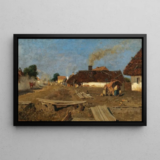 Tina Blau - A Village Road in Szolnok.webp