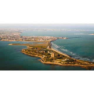 Tirage photo de la normandie - Saint-Vaast-la-Hougue quand le ciel rencontre l'histoire
