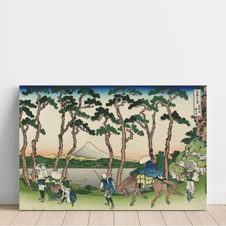 Tokaido Hodogaya - Katsushika Hokusai | Reproduction Tableau Décoration murale affiche copie