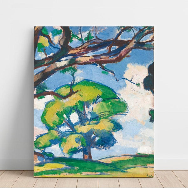 Reproduktion av målningen Träd, Douglas Hall - Samuel John Peploe