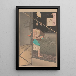 Tsukioka Yoshitoshi - Moon of the Lonely House Hitotsuya no tsuki.webp