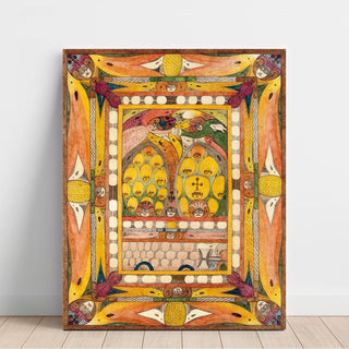 Uhaja von Indien, Meine Liebe Tauf-Paatinn - Adolf Wölfli | Reproduction Tableau Décoration murale affiche copie