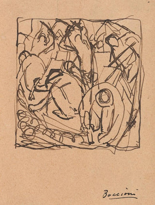 Umberto Boccioni - Composition Study for The Street Pavers.webp